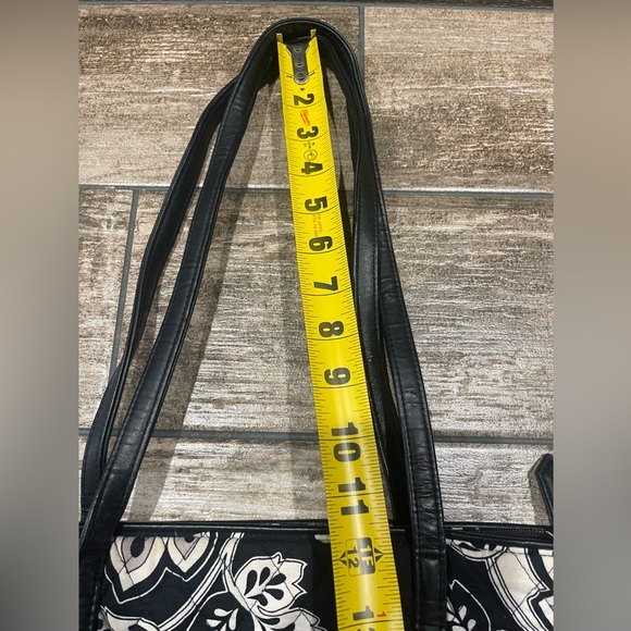 Vera Bradley Midnight Paisley Commuter Bag Tote Clean Zip & Pockets READ Trim - Picture 10 of 12